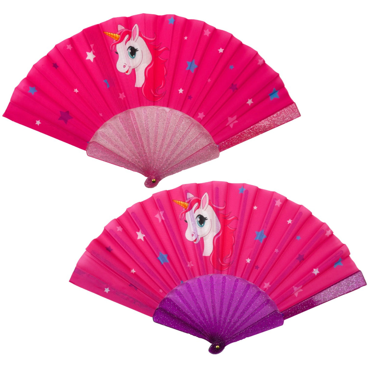 Pocket Money Unicorn Hand Fan Asst. CDU