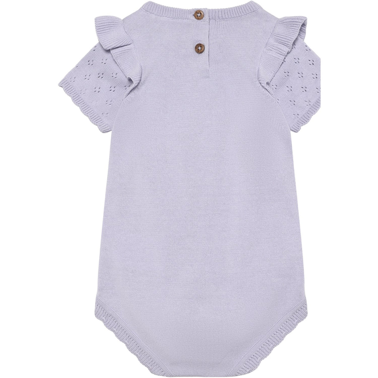 En Fant Purple Heather Romper Knit