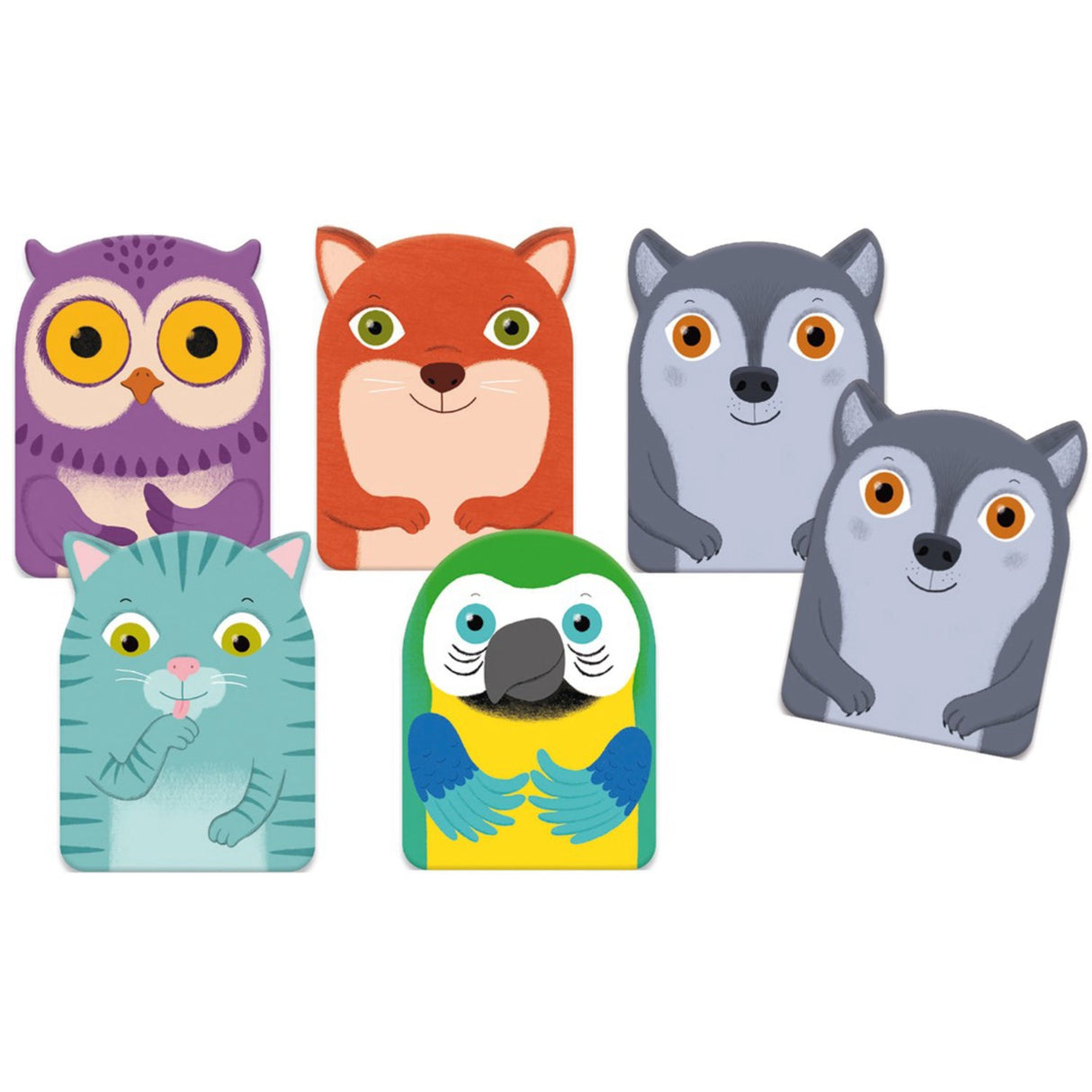 Djeco card games for the little ones, find the family