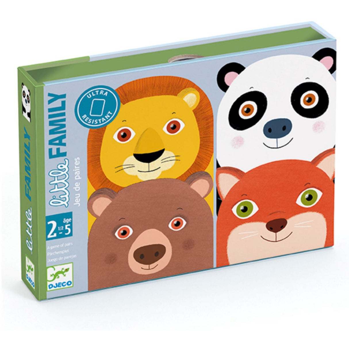 Djeco card games for the little ones, find the family