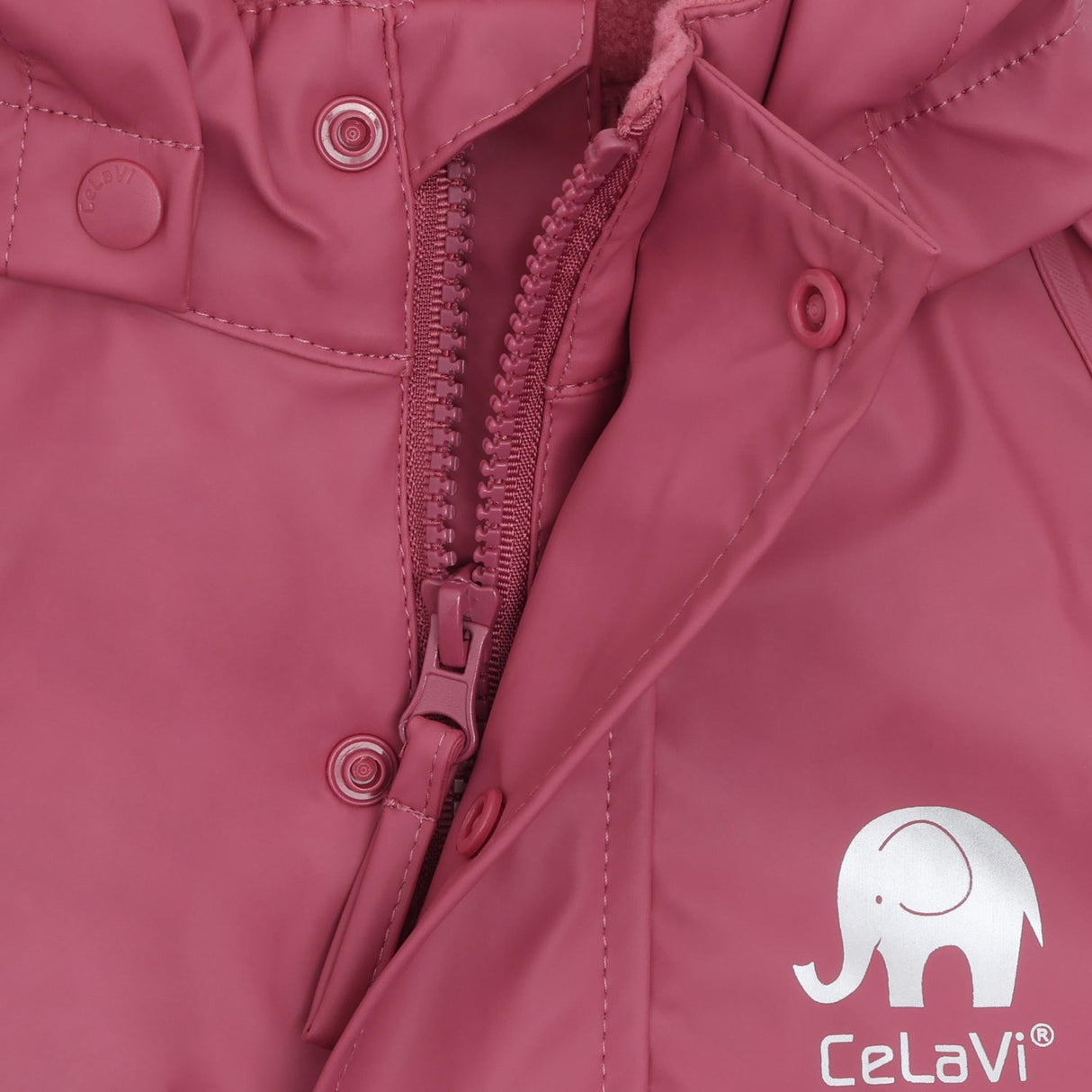CeLaVi Rose Wine Rainwear Suit -Solid Pu