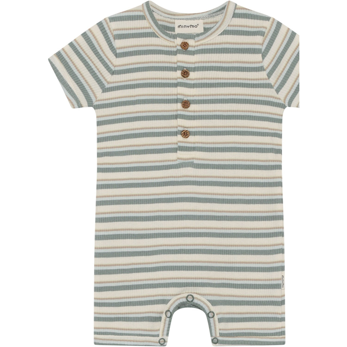 Minymo Lily Pad Suit Ss Y/D Rib