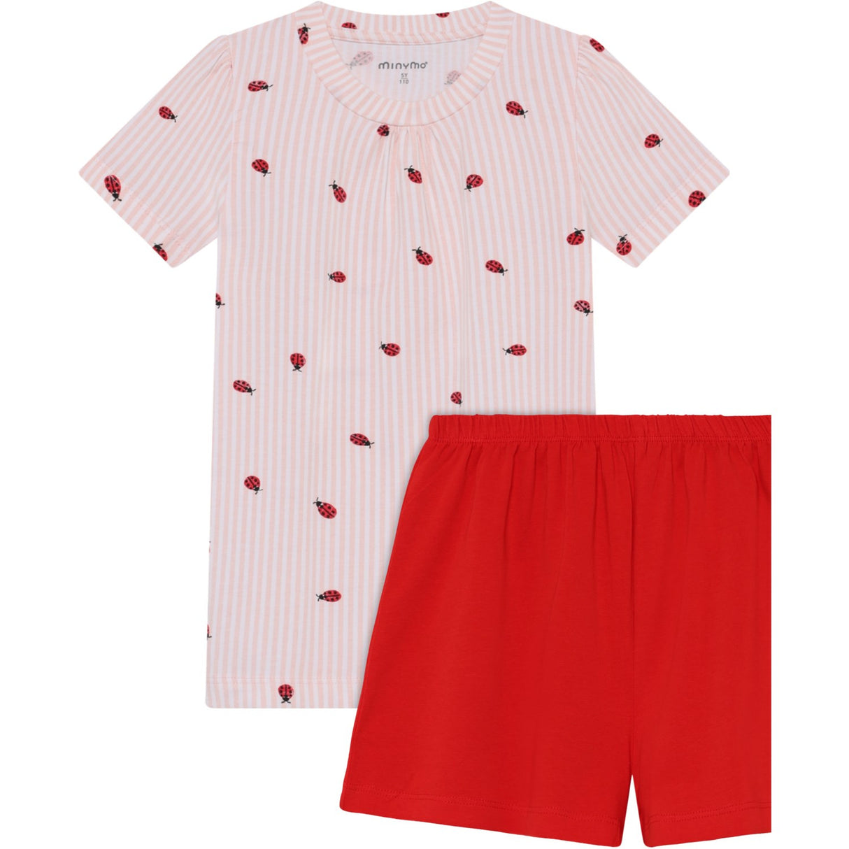 Minymo Peach Blush T-Shirt+Short Set Aop