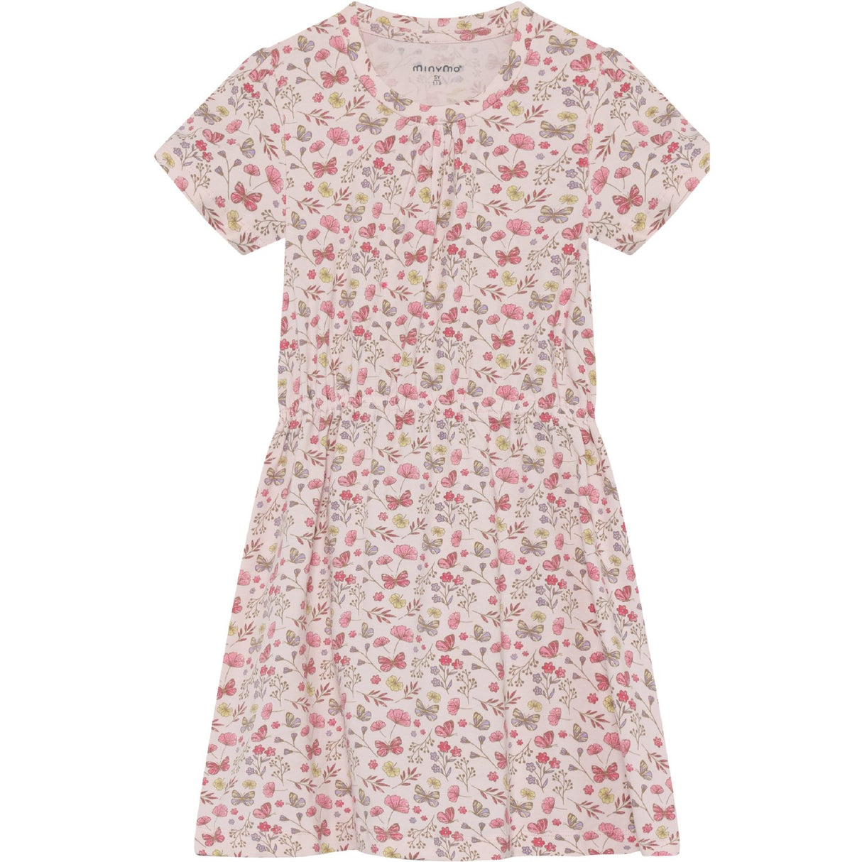 Minymo Raindrops On Roses Dress Ss Aop
