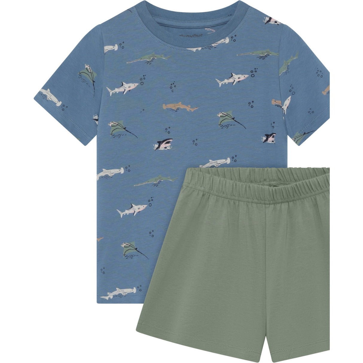 Minymo Blue Shadow T-Shirt+Short Set Aop