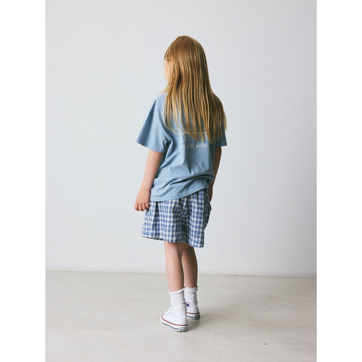 brunobruno nation Dusty Blue Skateboard Nanna T-Shirt