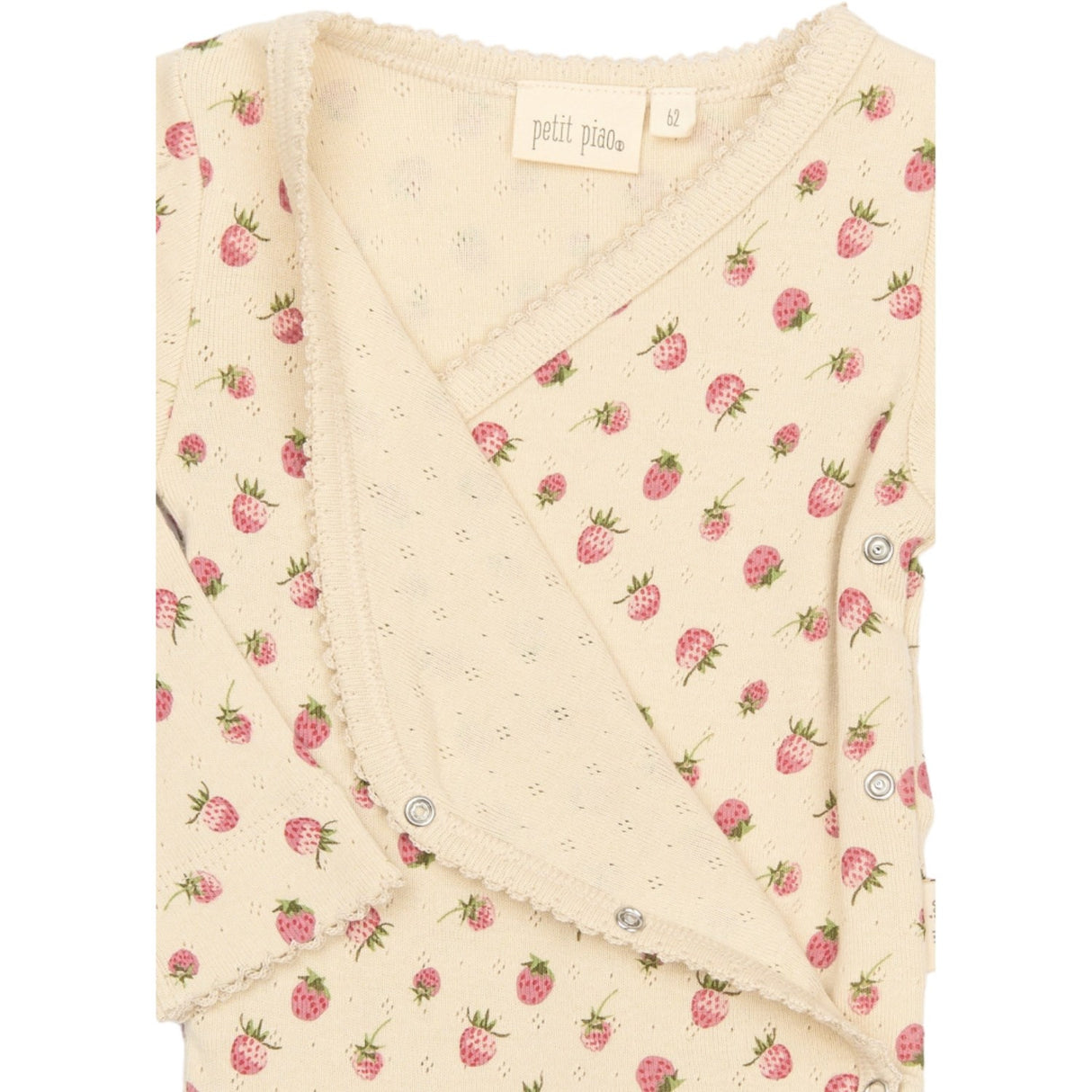 Petit Piao Fog Strawberry AOP PPDea L_S Jumpsuit Fold Feet NB
