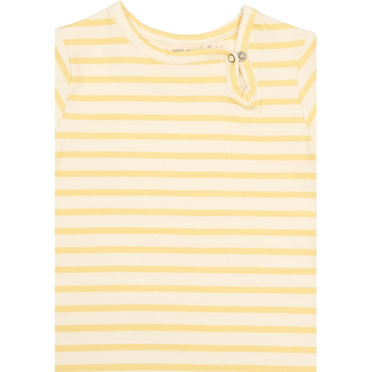 Petit Piao Dusky Citron Striped Ppsun S_S Jumpsuit
