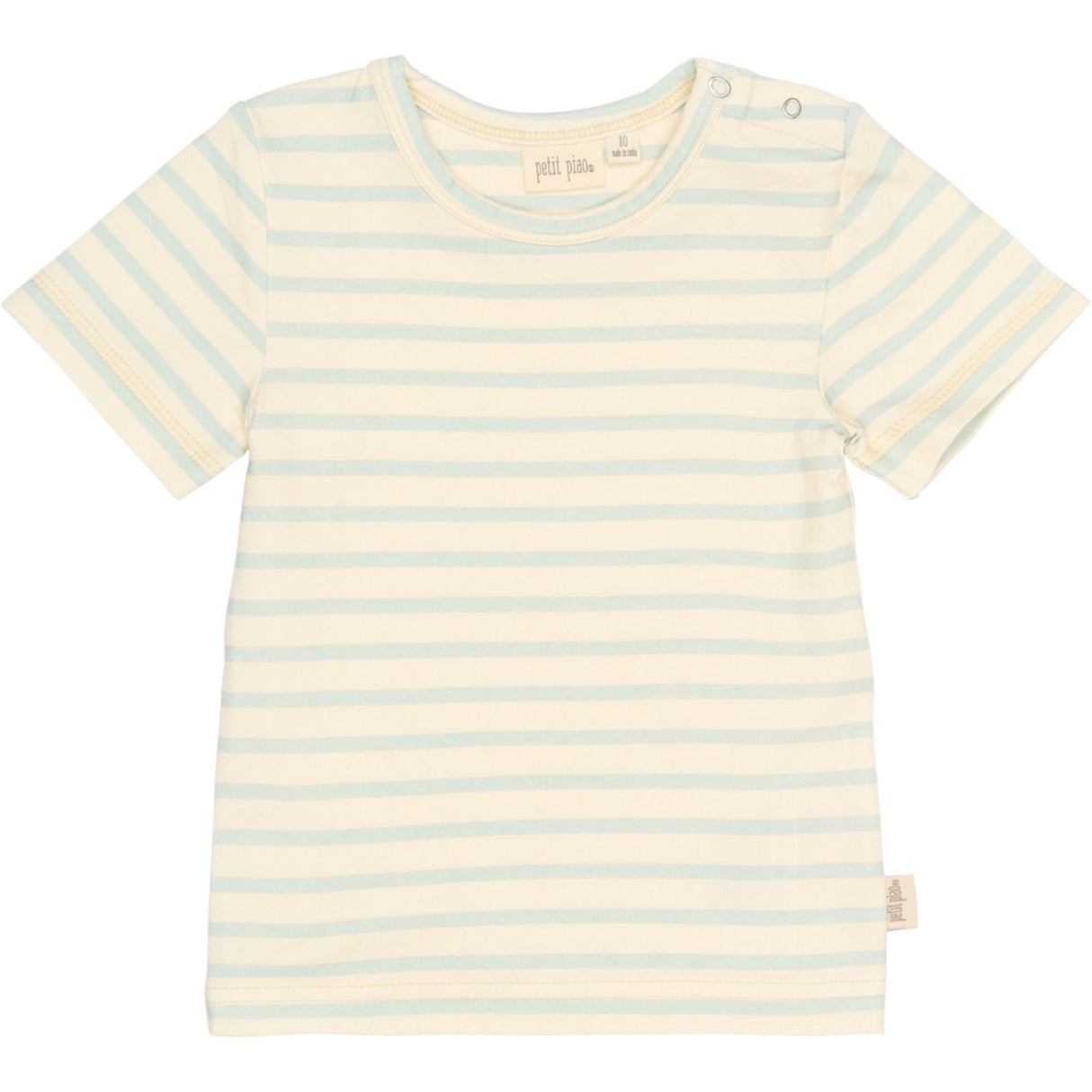 Petit Piao Winter Sky Striped Ppsun S_S Tee