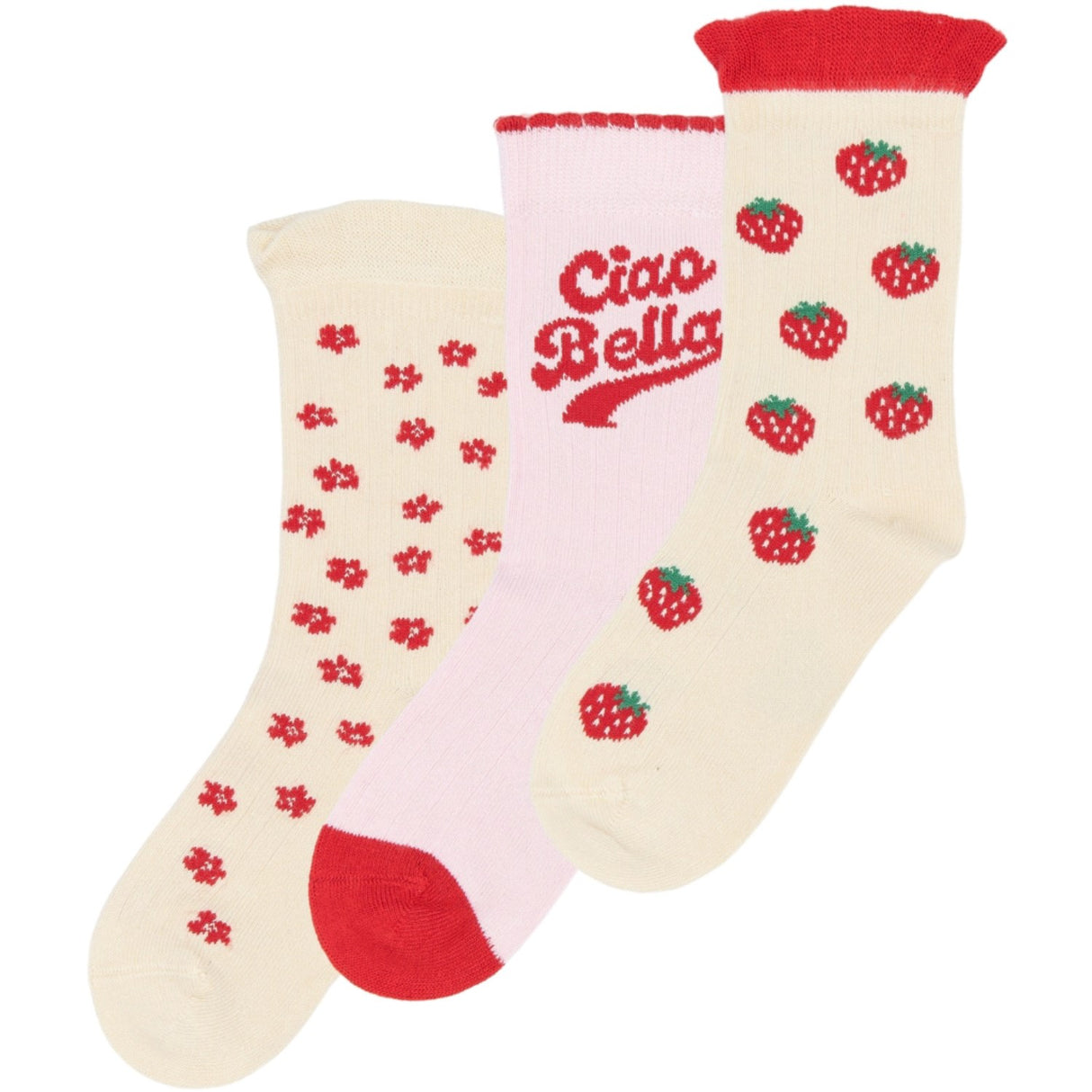 minipop® Cherry Tomato Marry Bamboo Socks 3-Pack
