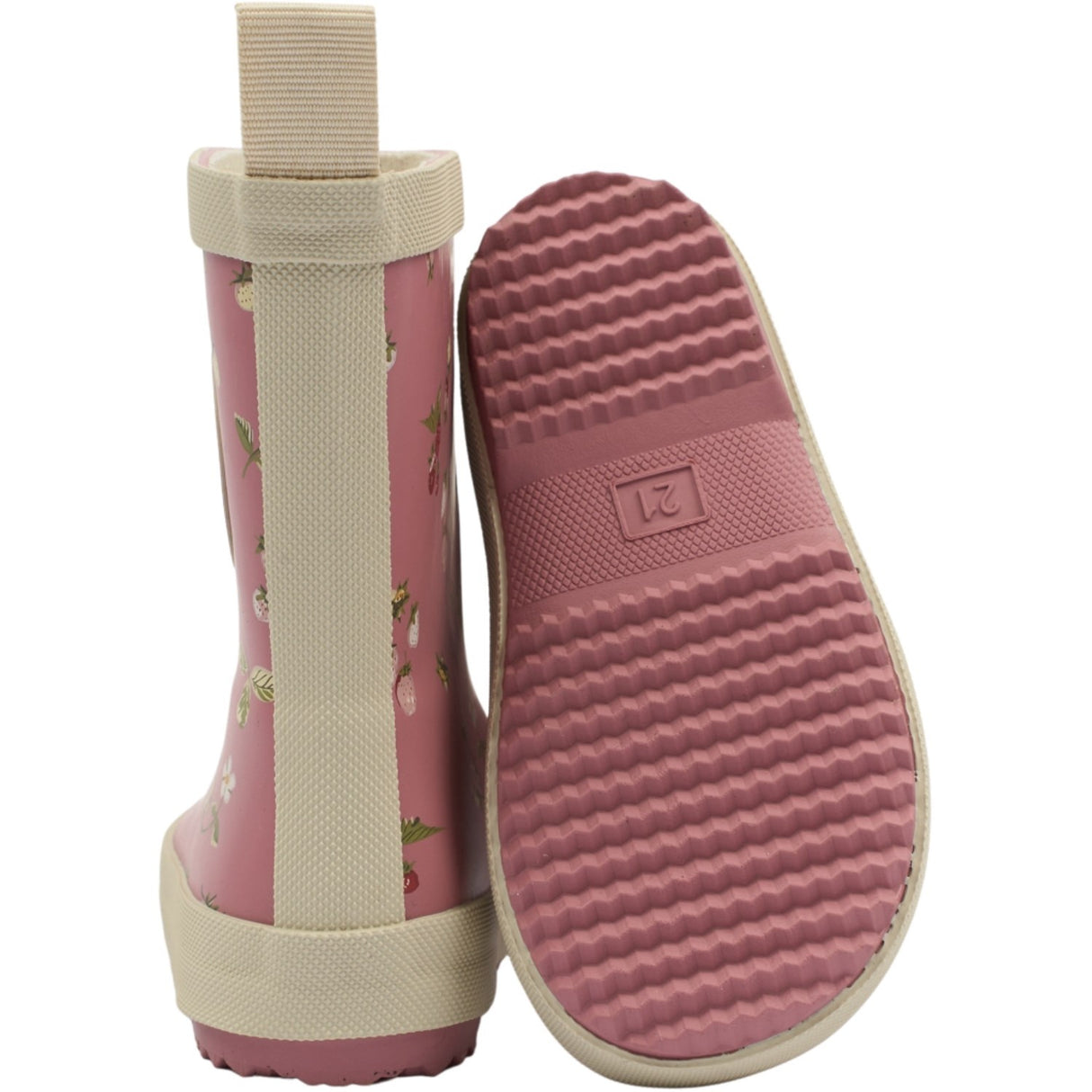 Pom Pom Dusty Rose Strawberry AOP Bliss Rubber Boot AOP