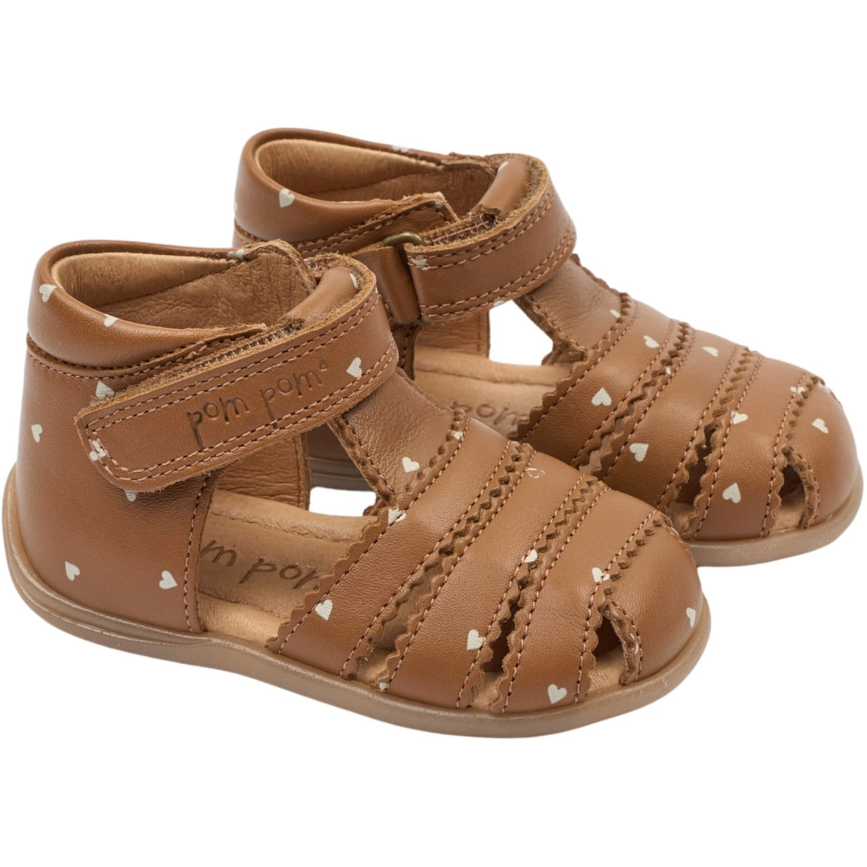 Pom Pom Picante Heart AOP Pi Starter Scallop Sandal