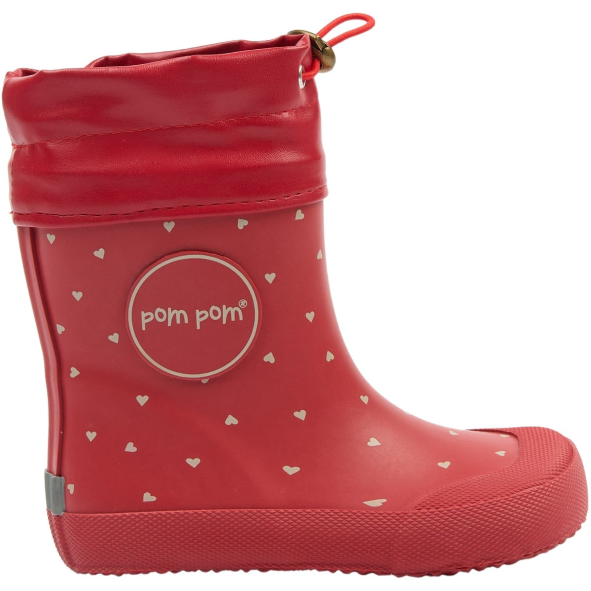 Pom Pom Samba Heart AOP Bell Barefoot Rubber Boot
