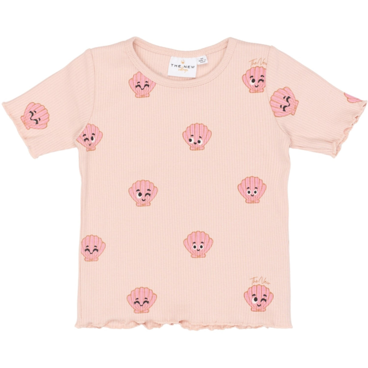 THE NEW Siblings Peach Whip Aop Tnsttinker S_S Rib Tee