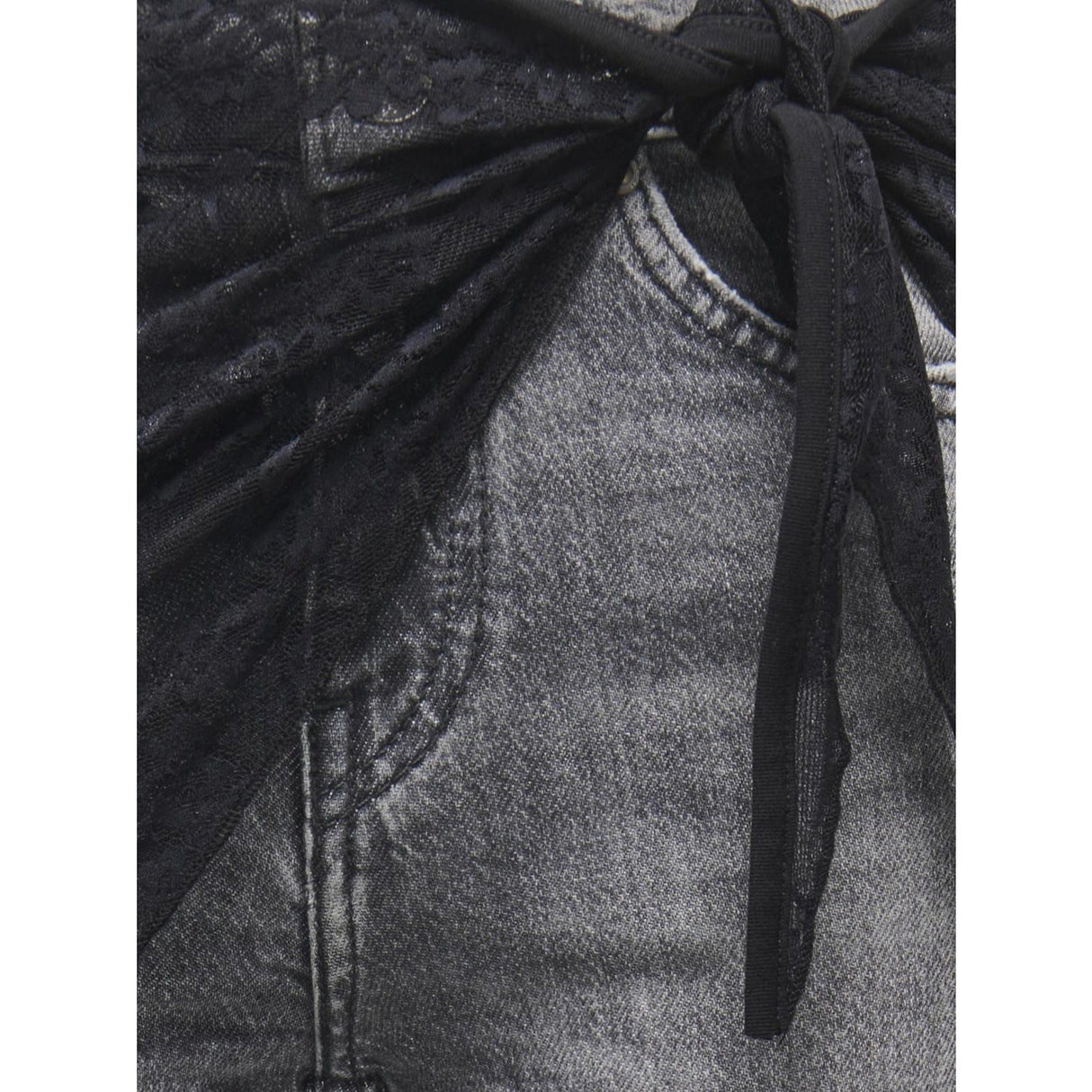 kids ONLY Black Triangle Kogrina Lace Skirt Scarf Jrs