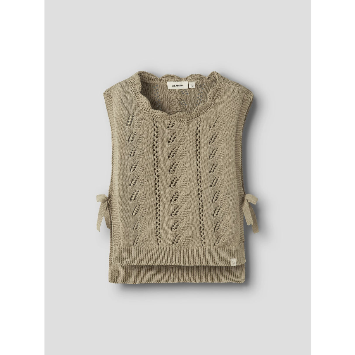 Lil'Atelier Twill Nmfleou Sl Knit Vest Lil