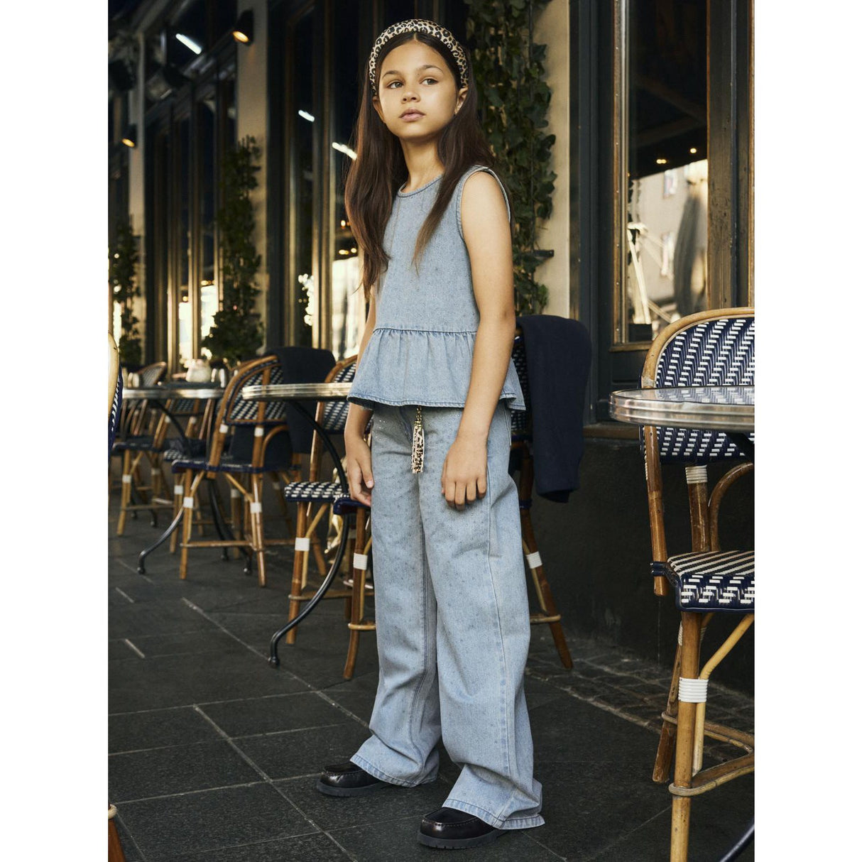 Name It Special Blue Grey Denim Nkfrain Sl Dnm Top 4577-Im