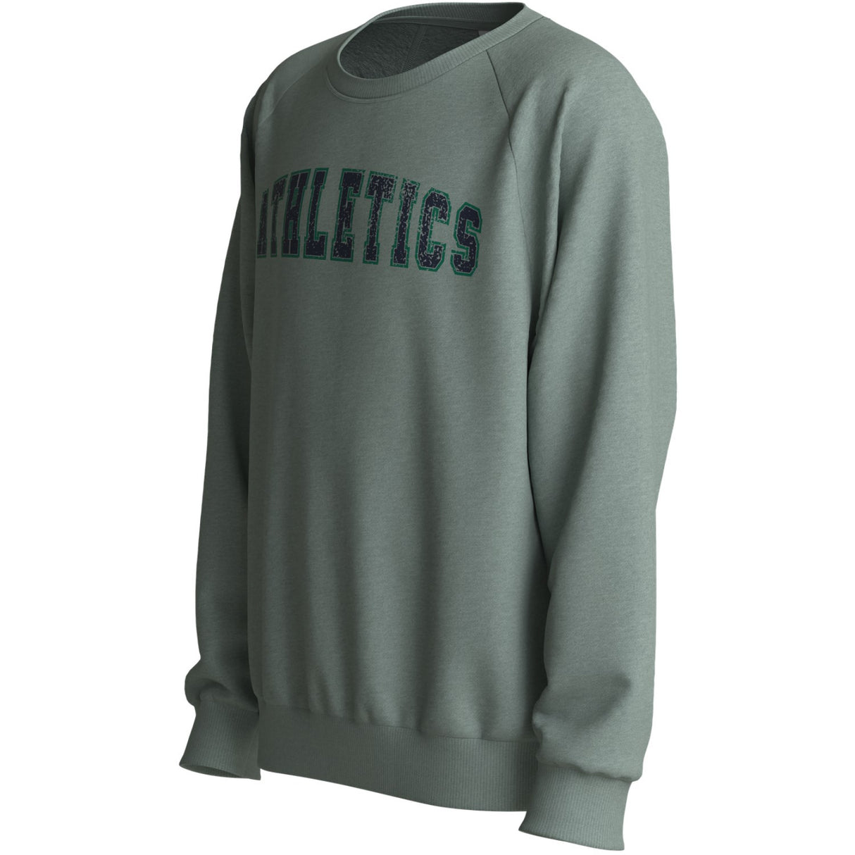 Name It Green Milieu Athletics Nkmvion Ls Nreg Sweat Unb