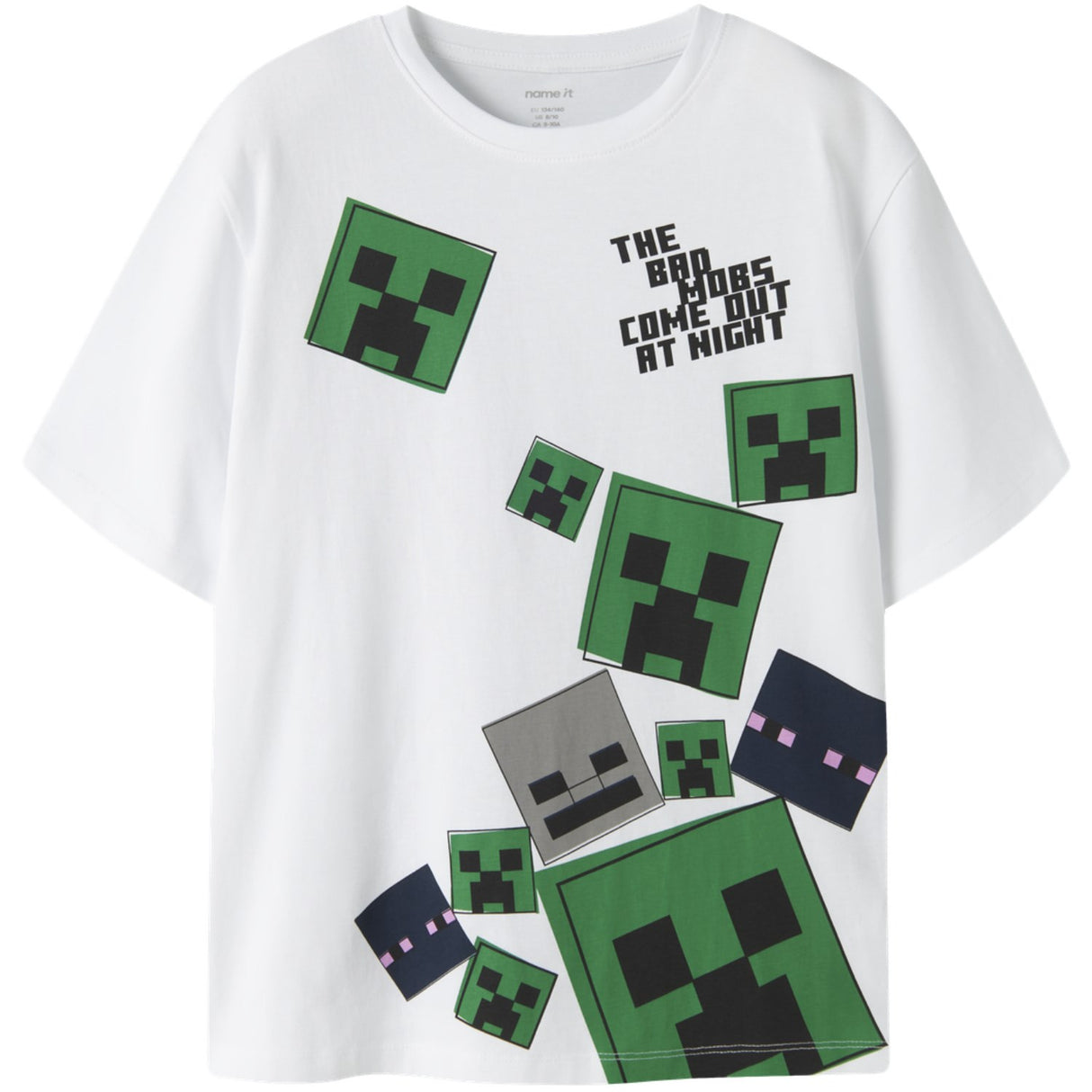 Name It Bright White Nkmjulio Minecraft Ss Nreg Top Box Bfu