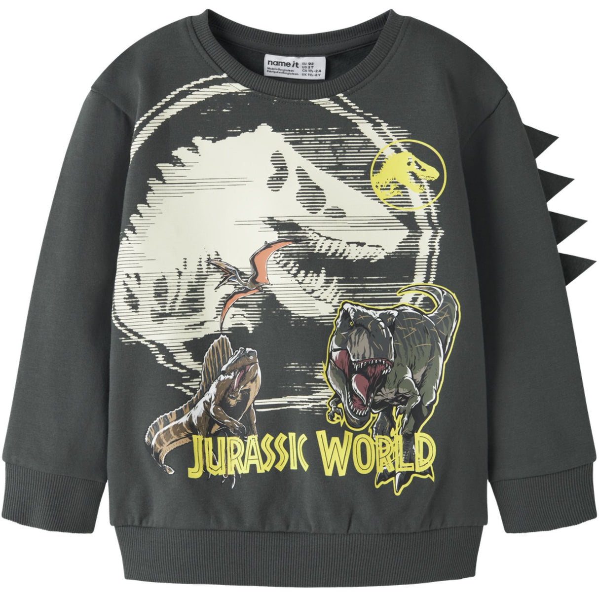 Name It Urban Chic Nmmjal Jurassic Nreg Sweat Bru Noos Sky