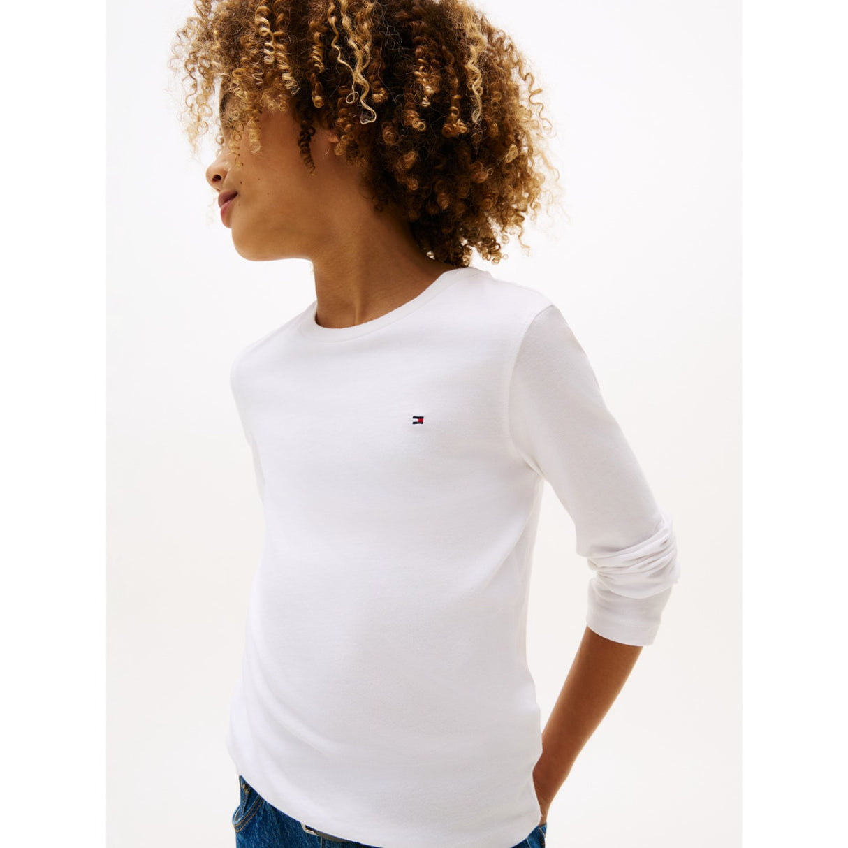 Tommy Hilfiger Boys Basic CN Blouse Bright White