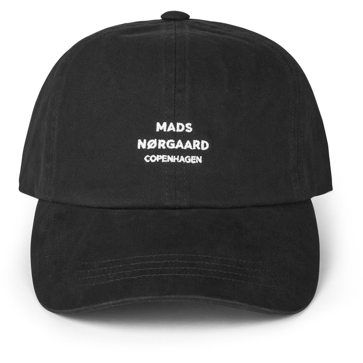 Mads Nørgaard Black Soft Twill Cash Cap