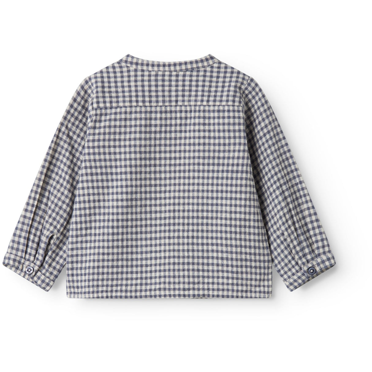 MarMar Cotton Linen Marine Check Totoro Shirt