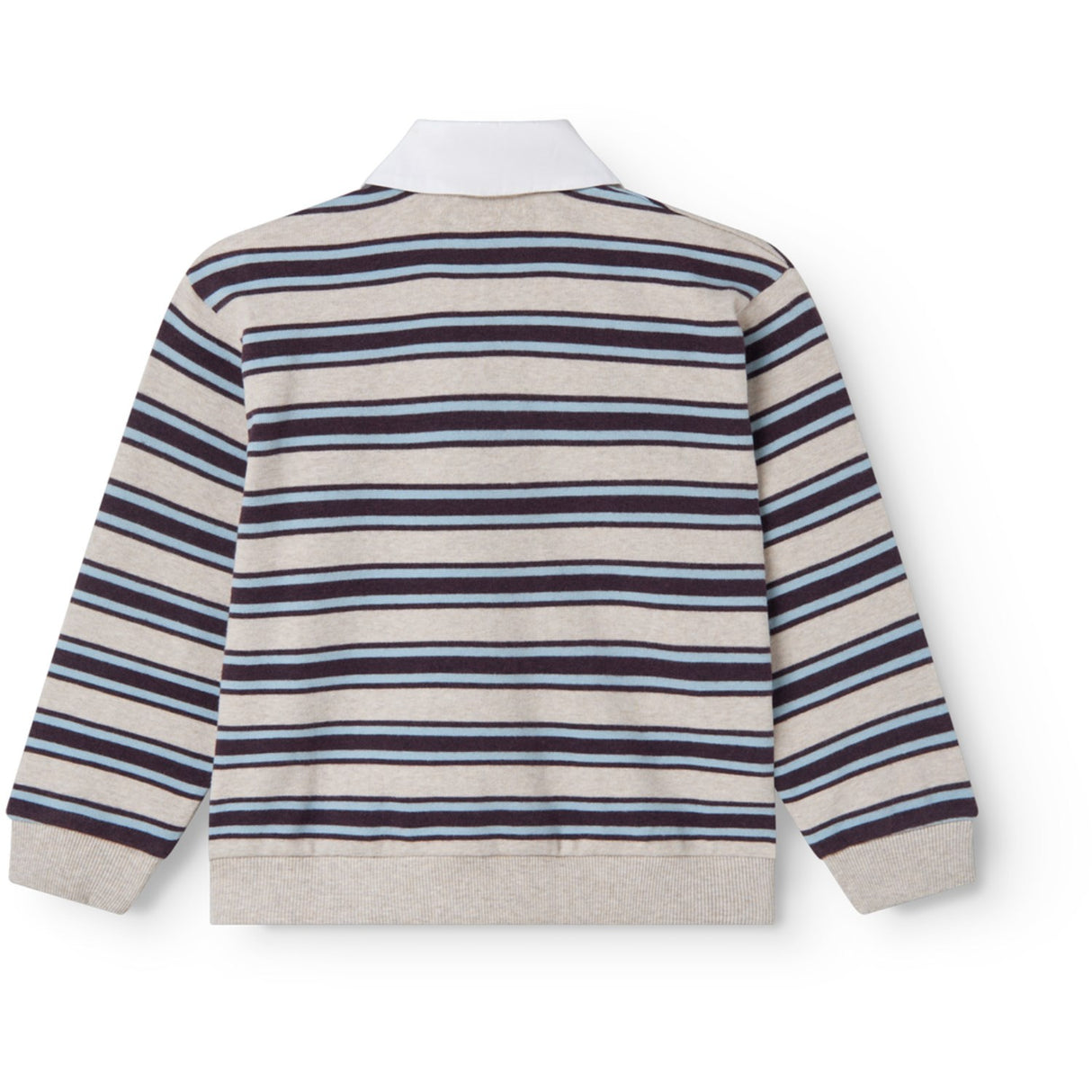 MarMar Modal Sweat College Stripe Thanos Polo Blouse