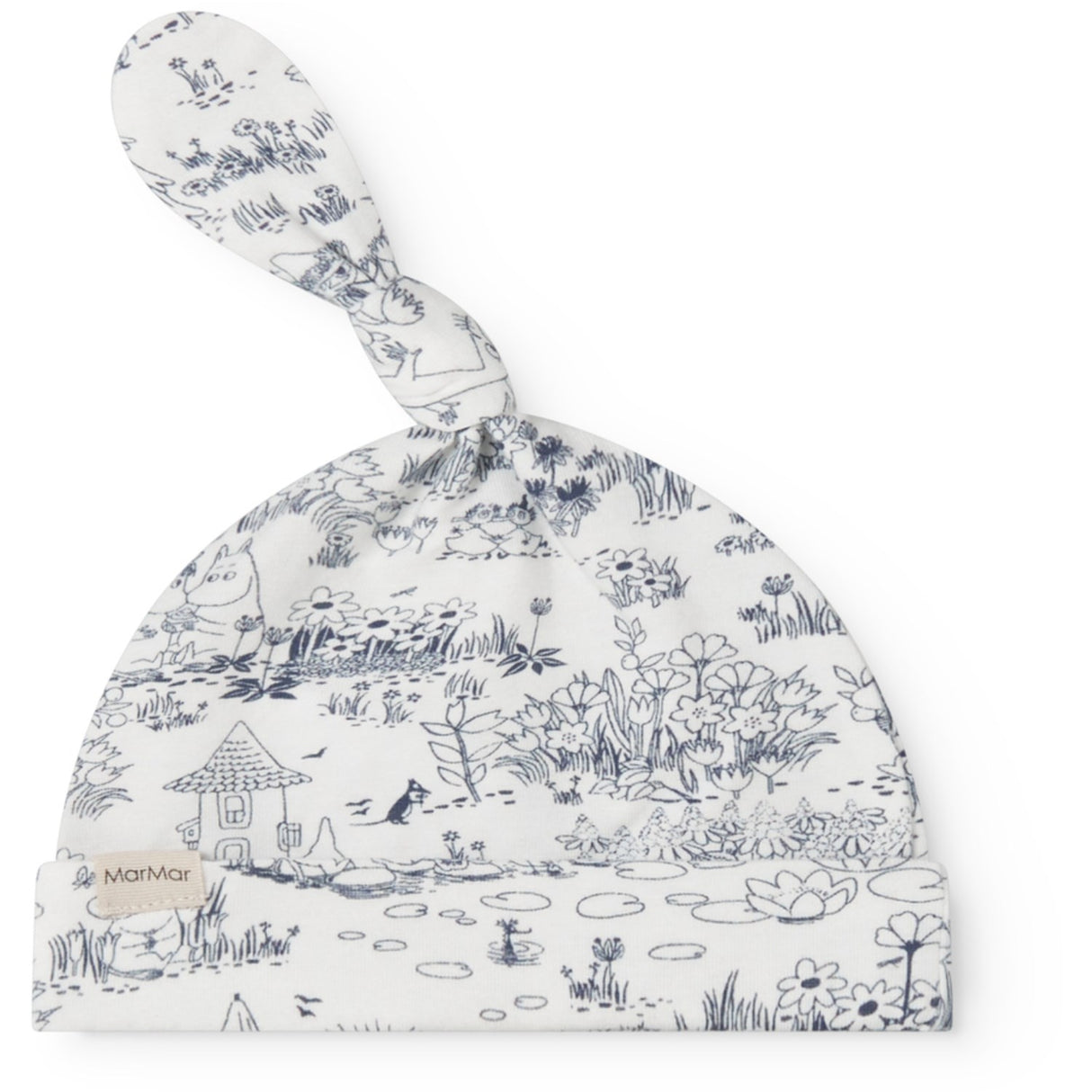 MarMar Newborn Modal Smooth Print Moominvalley Aiki Hat