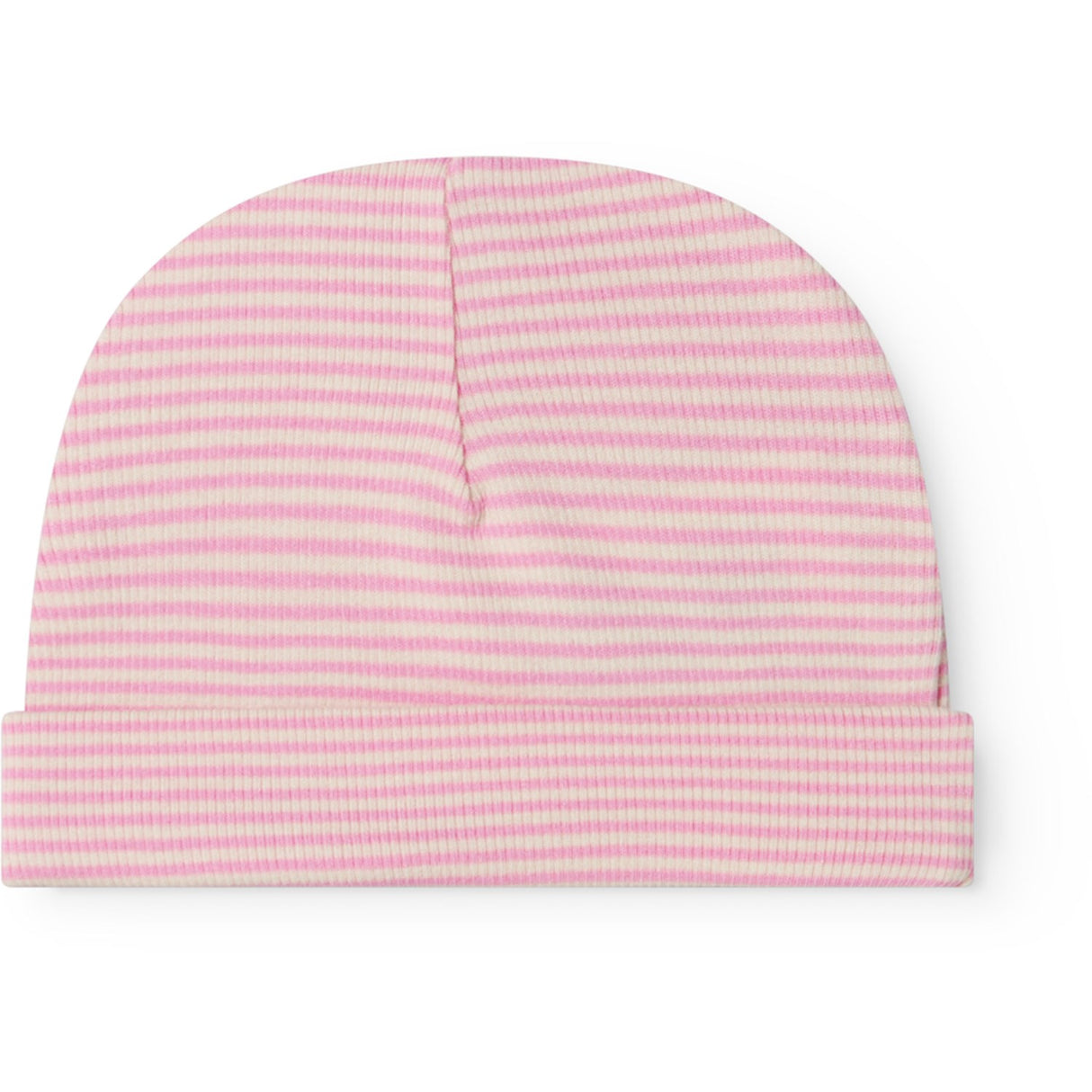 MarMar Newborn Modal Fine Rib Pink Stripe Aiko Hat