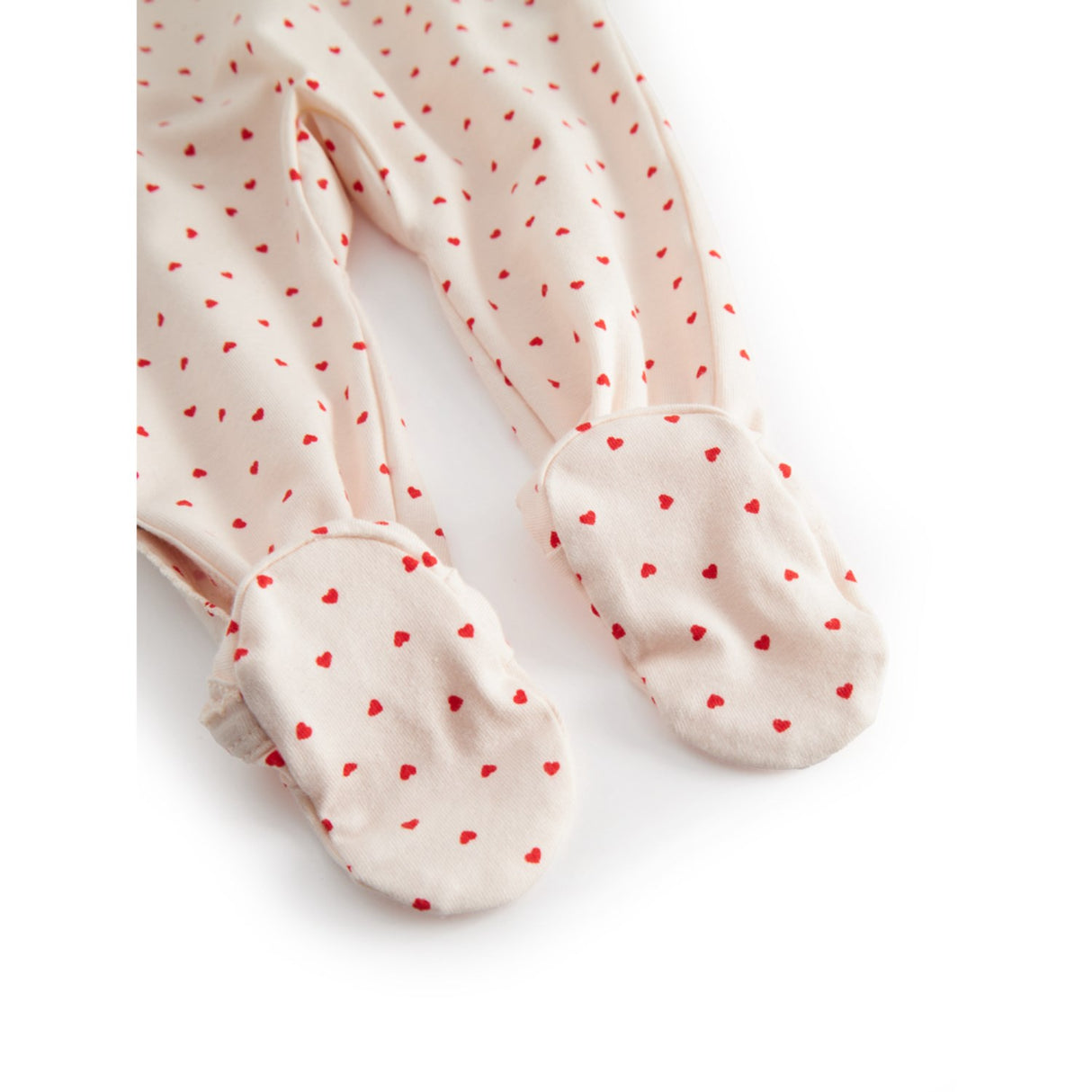 MarMar Newborn Modal Smooth Print Happy Hearts Rubetta Onesie