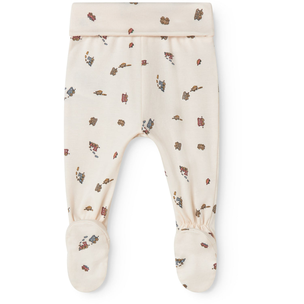 MarMar Newborn Modal Smooth Print Trains Pixa Pants
