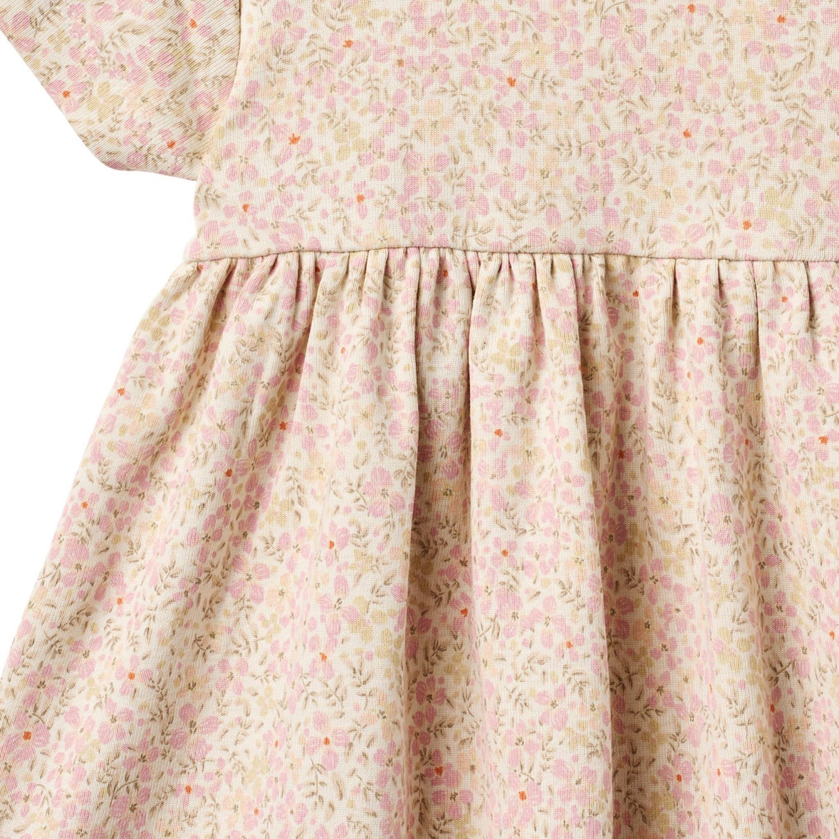 Wheat Coral Flowers Jersey Dress S/S Nova