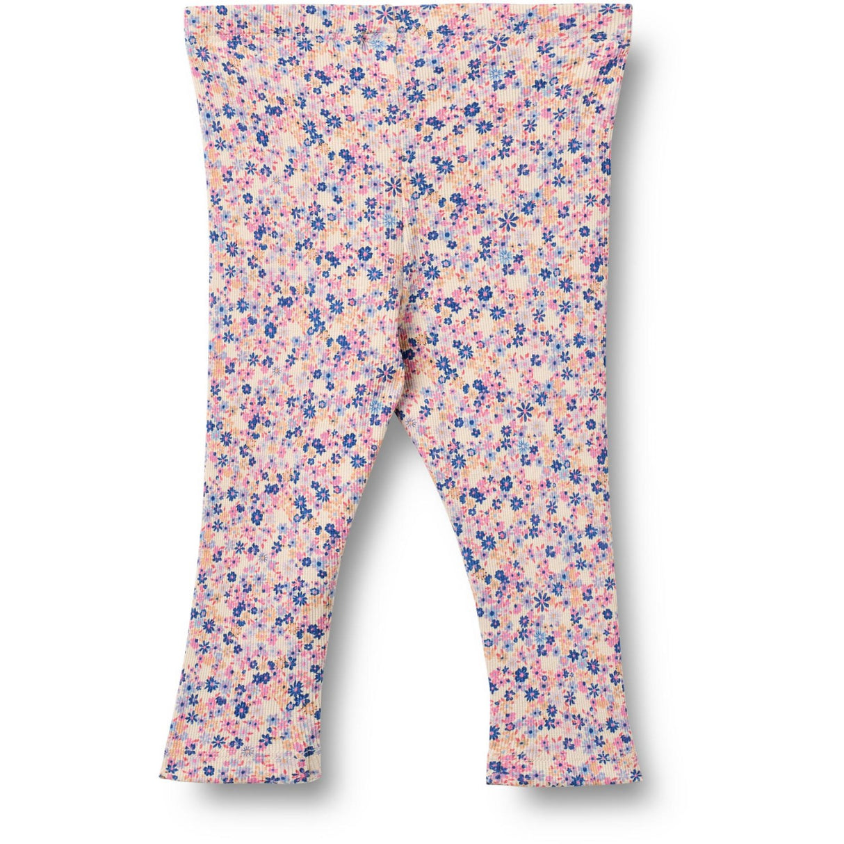 Wheat Pink Blue Flowers Jersey Leggings Jules