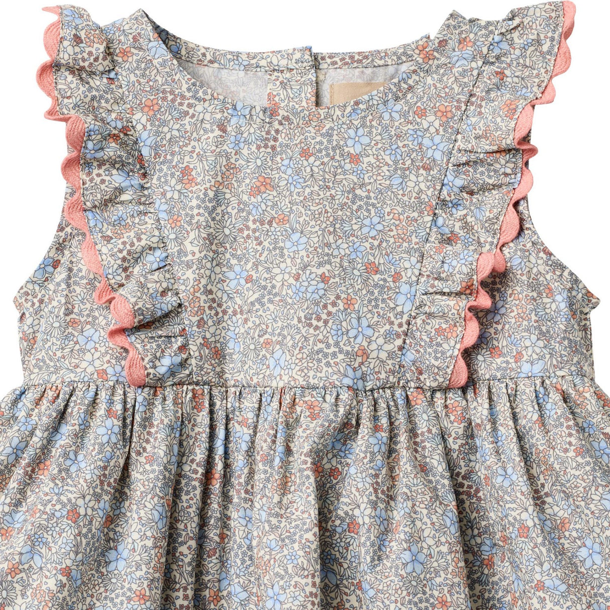 Wheat Air Blue Flowers Body Dress Sofia
