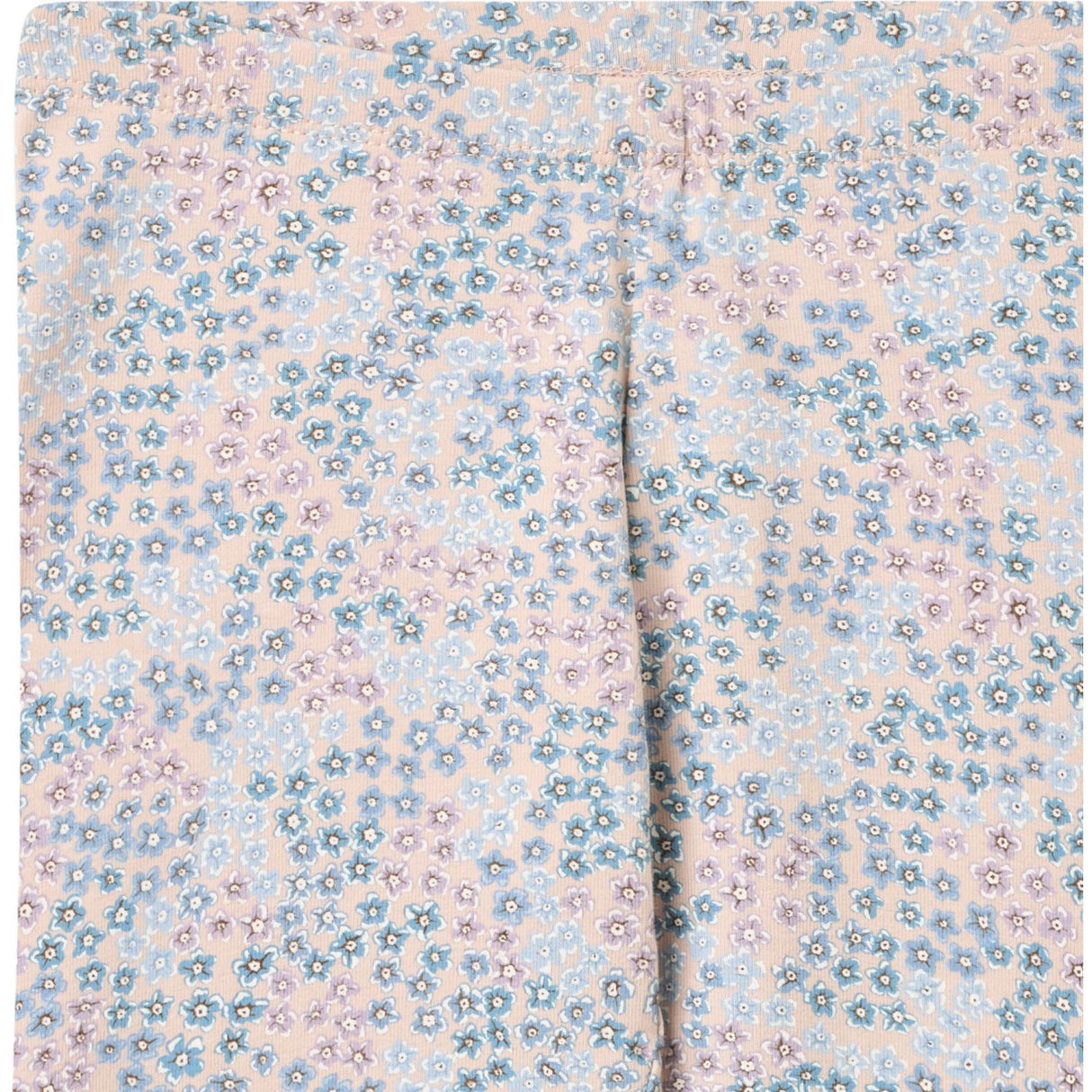 Wheat Powder Blue Flowers Jersey Leggings Jules