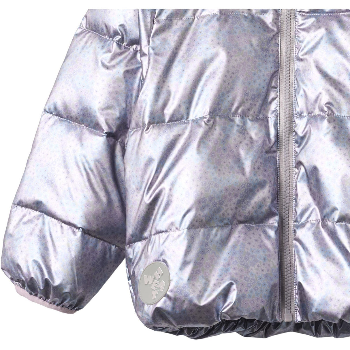 Wheat Silver Sky Flower Lightweight Puffer Jacket Ullu