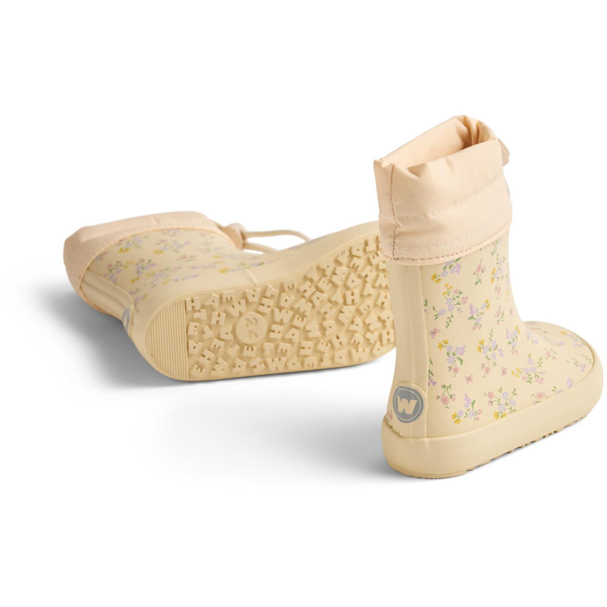 Wheat Barely Apricot Flowers Barefoot Rubber Boot Zerro