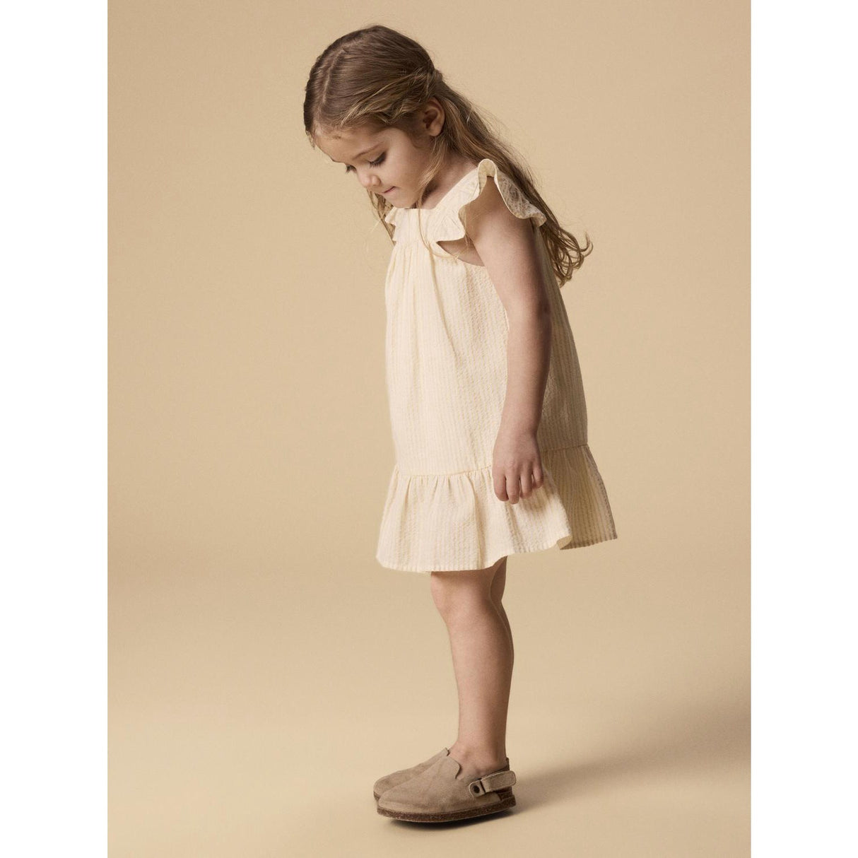 Lil'Atelier Coconut Milk Sahara Sun Nmffolly Strap Loose Dress Lil