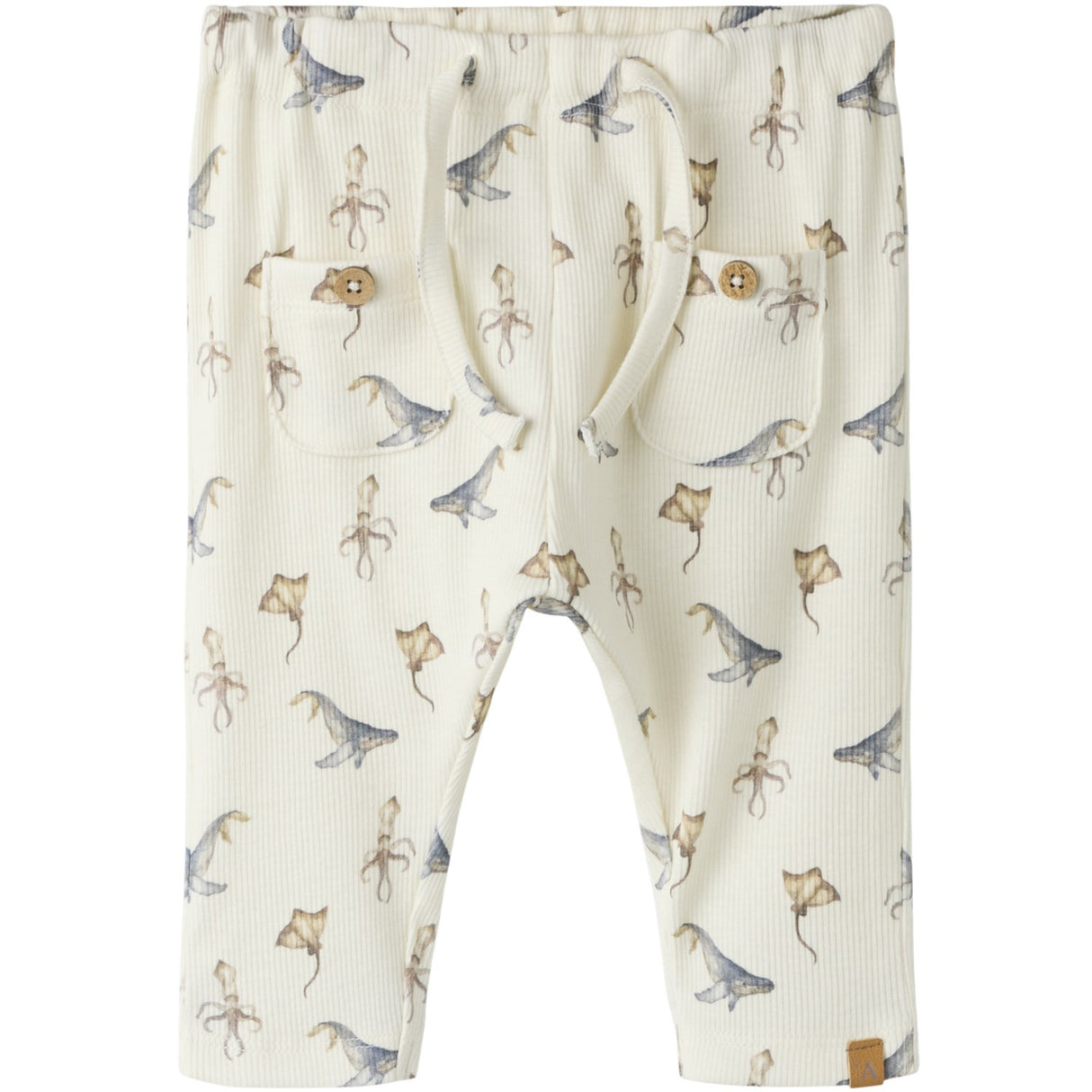 Lil'Atelier Coconut Milk Sea Animals Nbmlavo Eki Loose Pants Lil