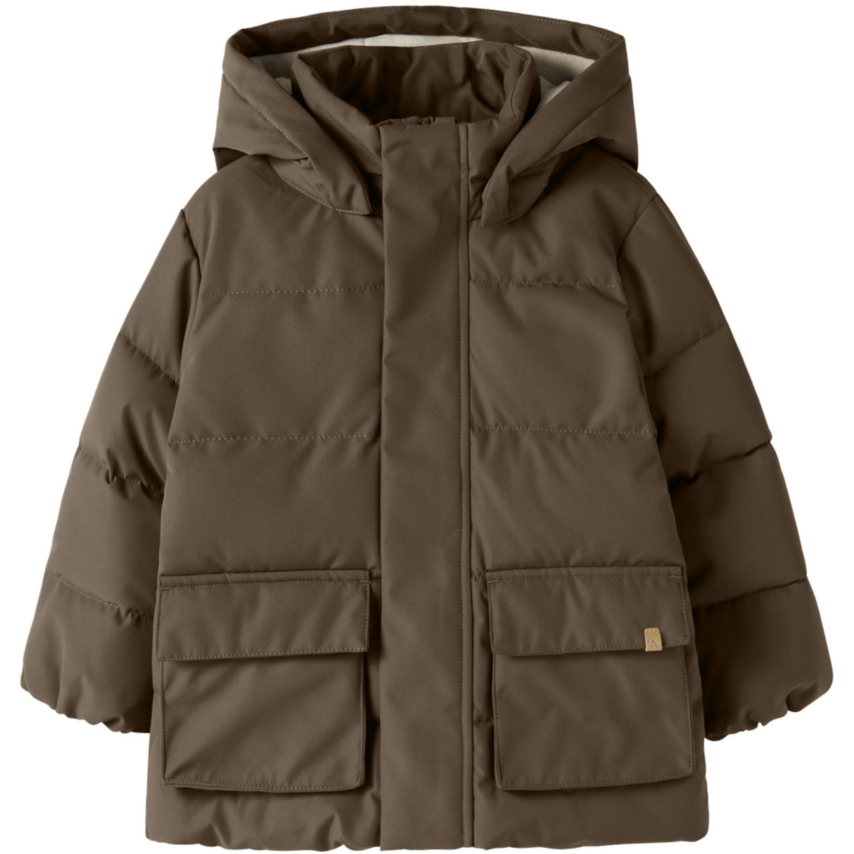 Lil'Atelier Dark Earth Nmmlamedow03 Puffer Jkt Fo Lil
