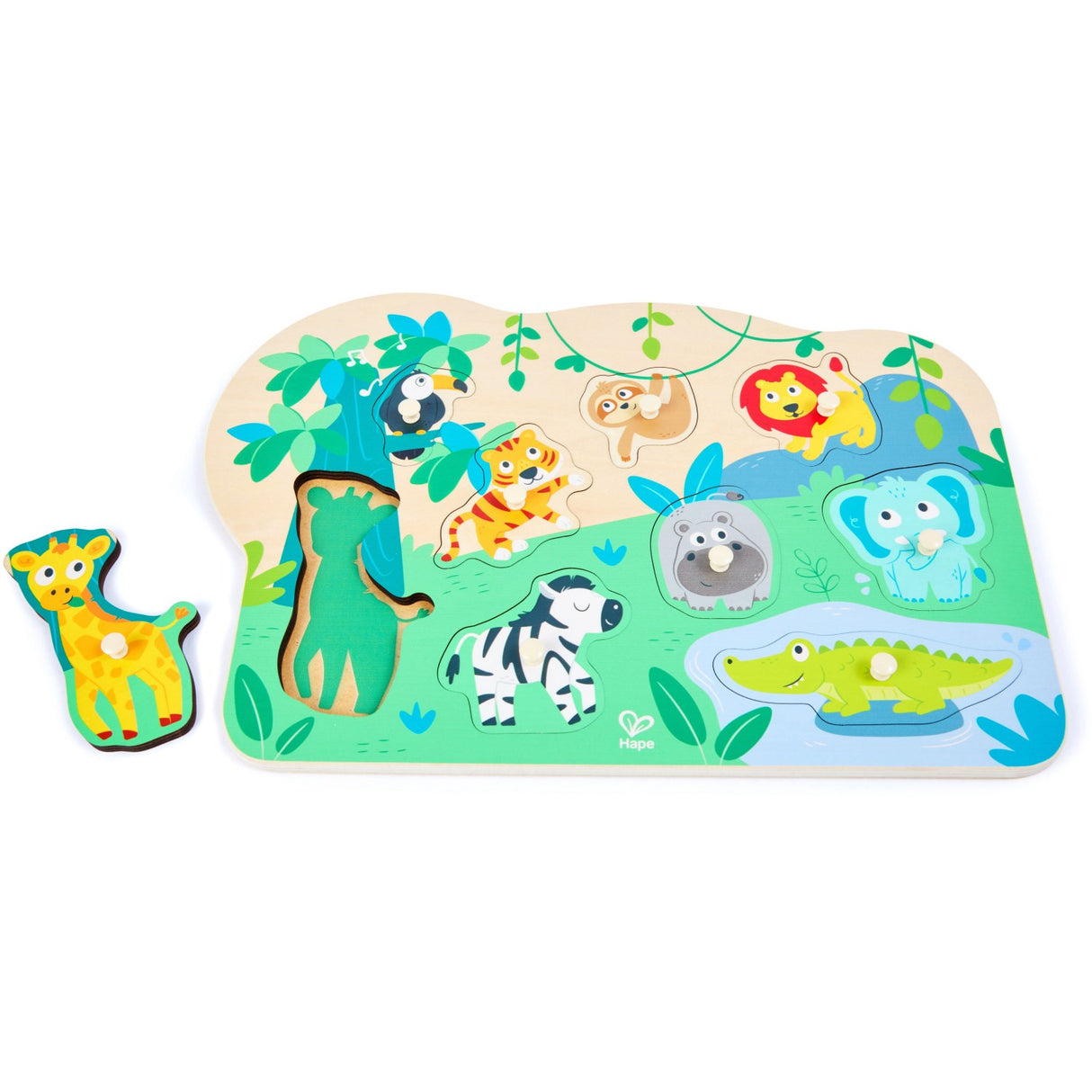 Hape Wild Animals Peg Puzzle
