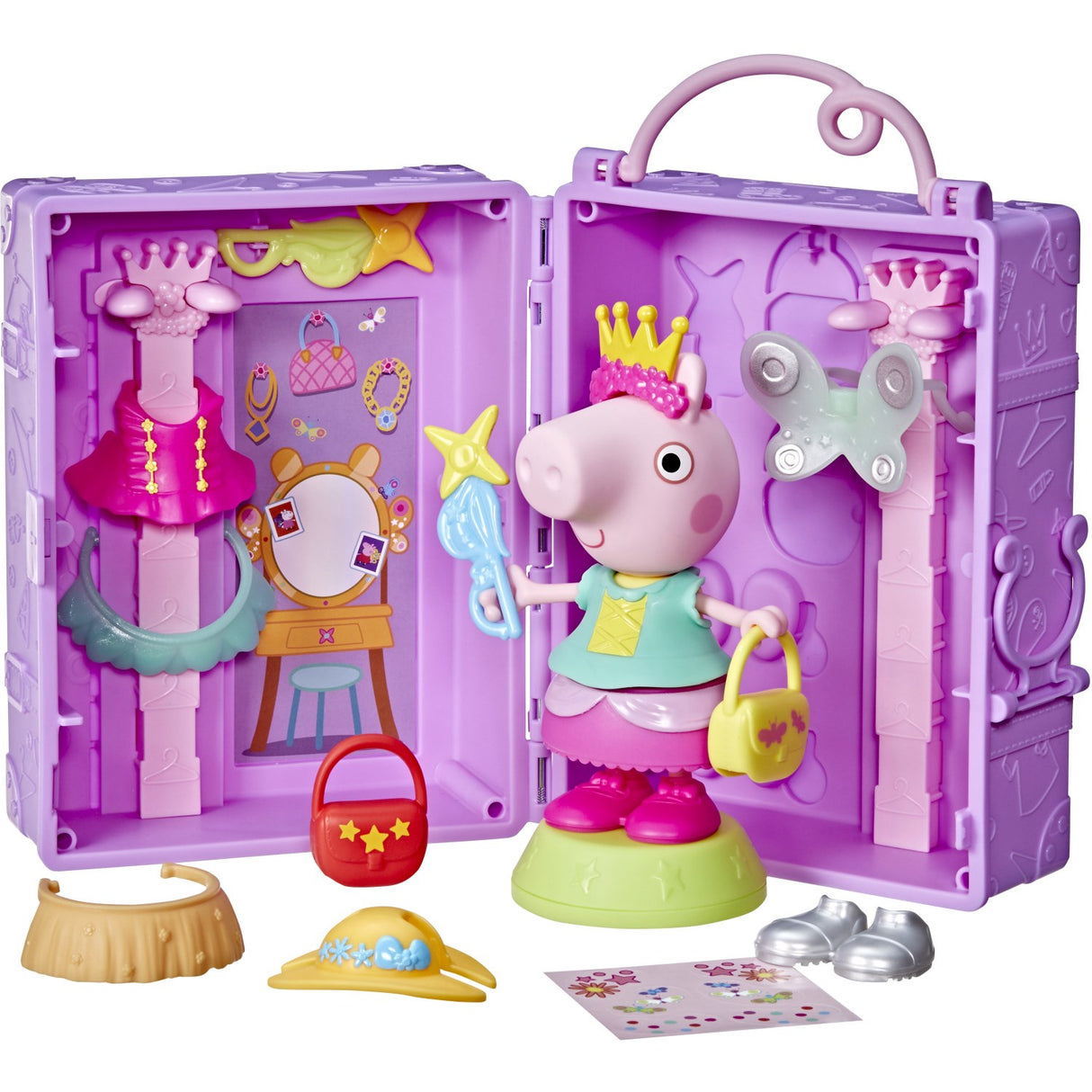 Peppa Pig Dress Up Wardrobe & Peppa 15 cm