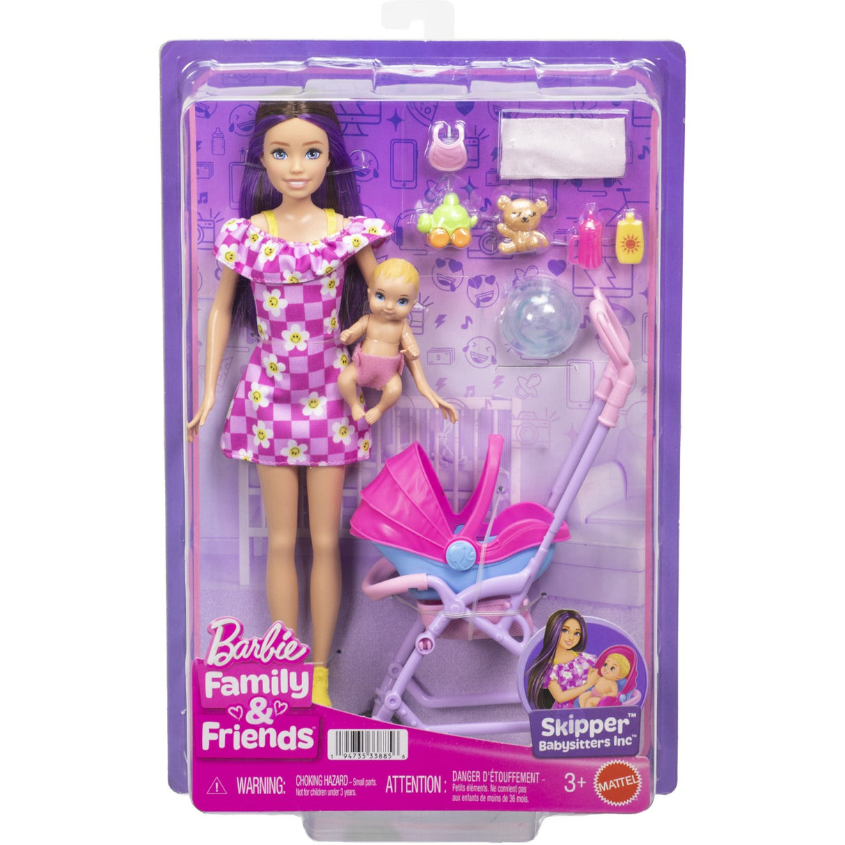 Barbie® Babysitting Skipper Legesæt