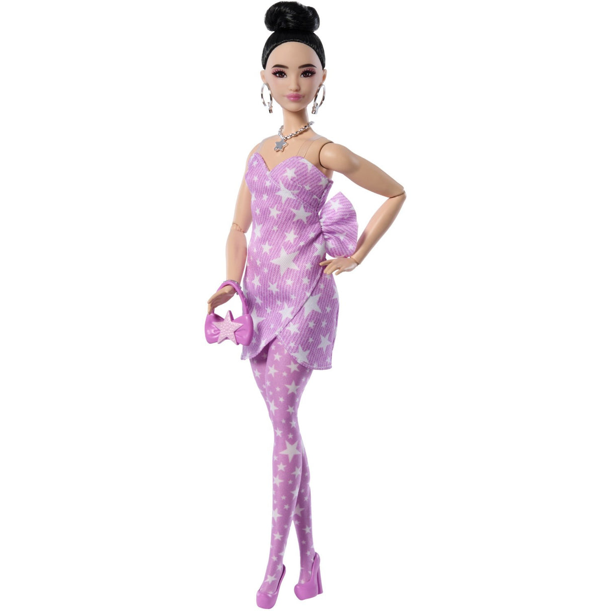 Barbie® Deluxe Lyserød Denimstjerne-wrap Asiatisk