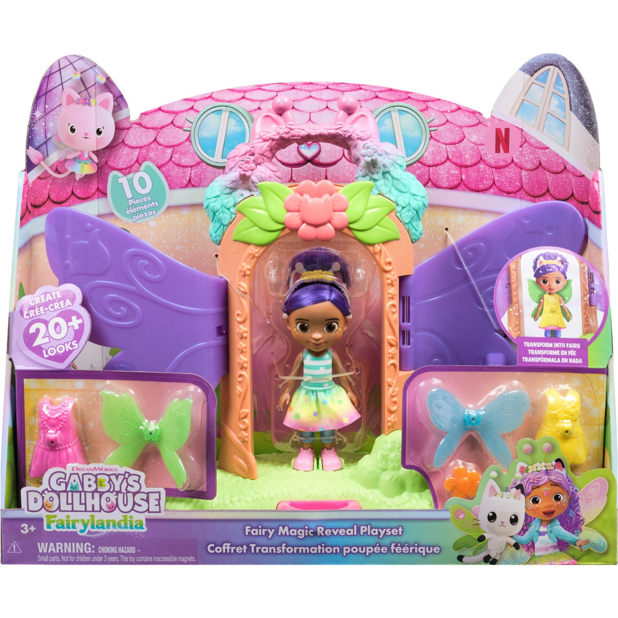 Gabby's Dollhouse Fairy magic Reveal Playset