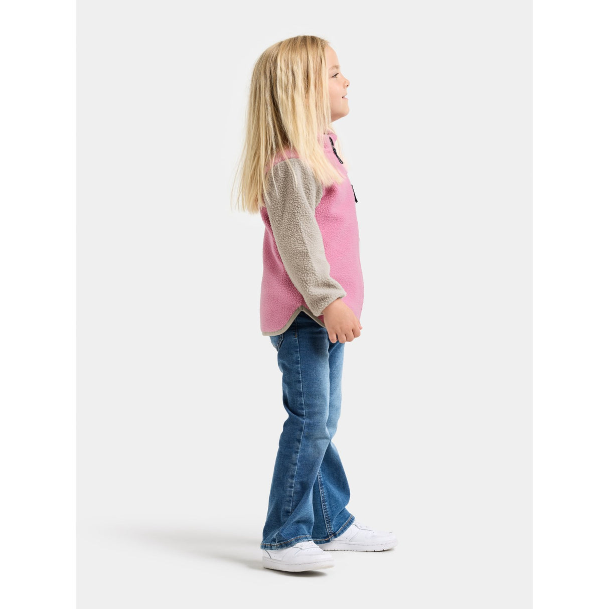 Didriksons Light Heather Pi Anten Kids Fullzip