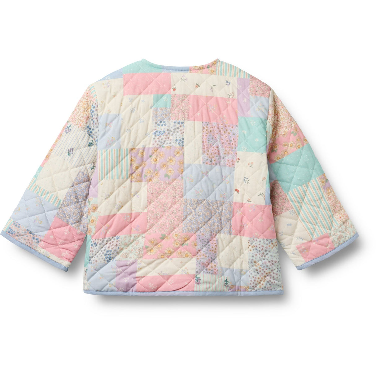 Wheat Patchwork Flowers Quilt Jacket Inaja
