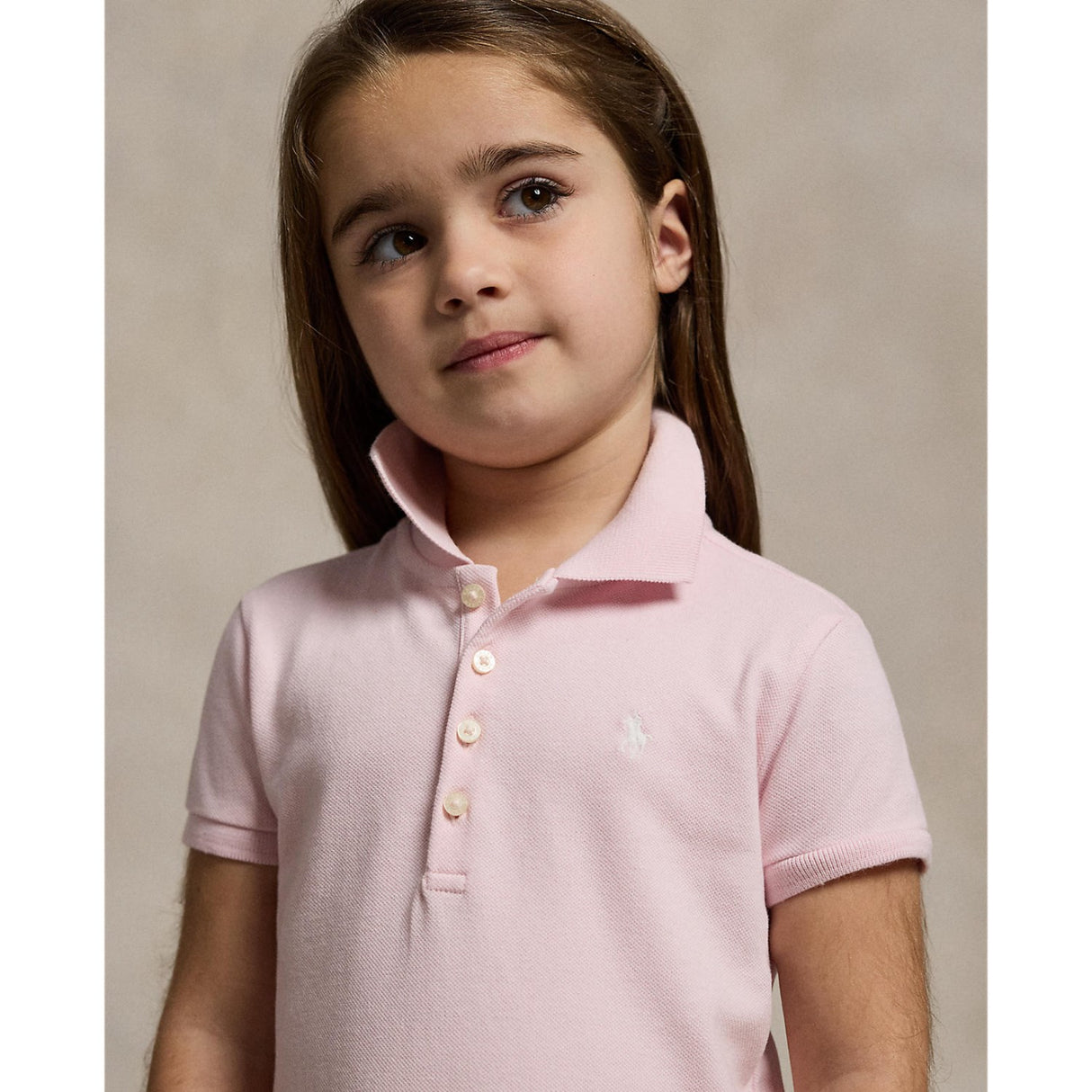 Polo Ralph Lauren Hint Of Pink W/ White Day Dress