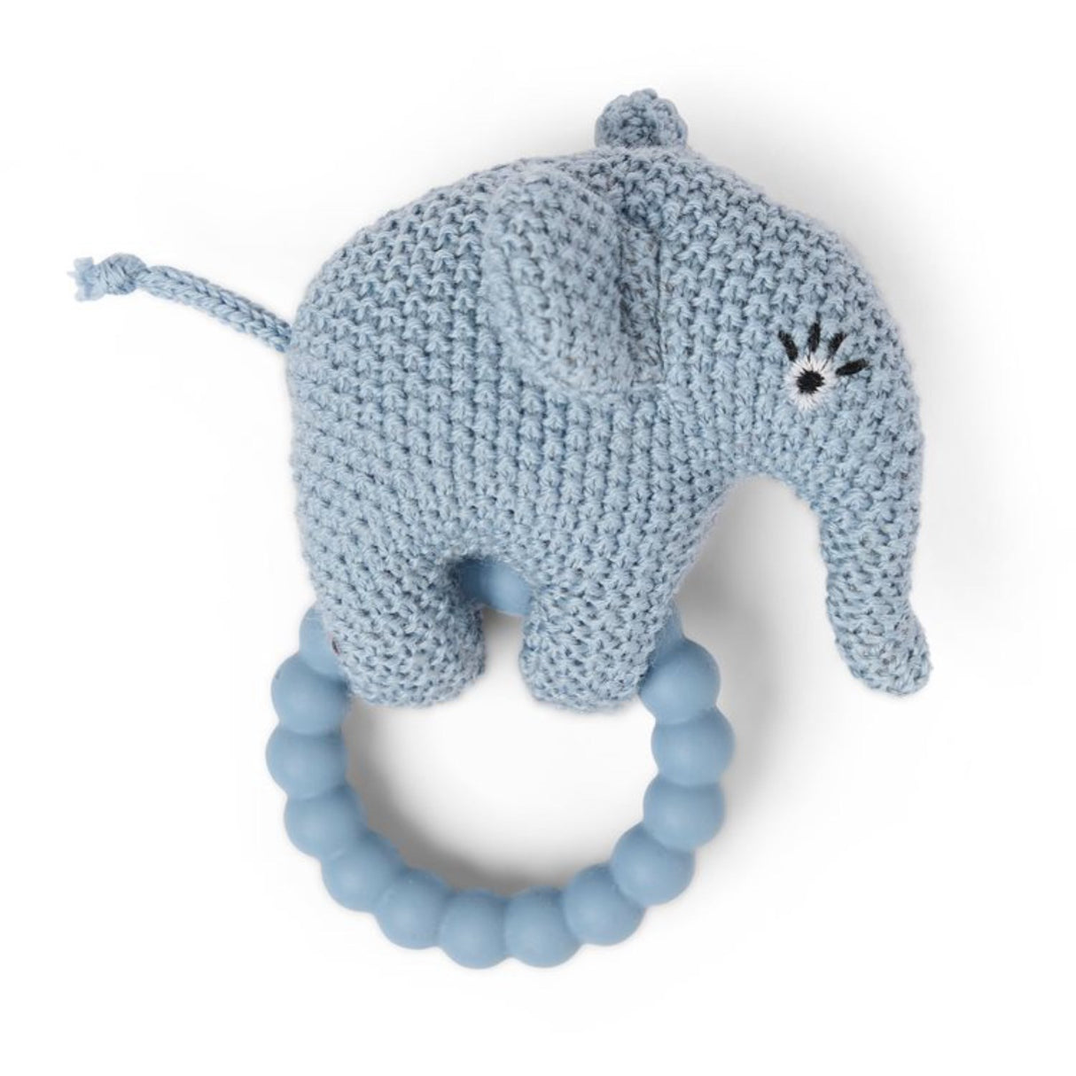 Smallstuff Light Blue Elephant Rattle